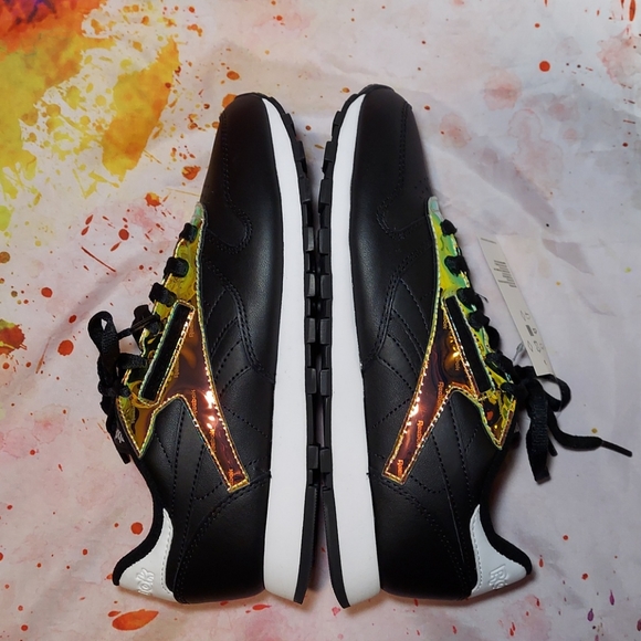 Reebok Classic Black and iridescent women's size  7.5 - Picture 12 of 12